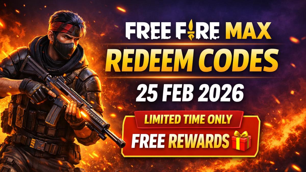 Free Fire Max Redeem Codes Are Available For 25 February 2026