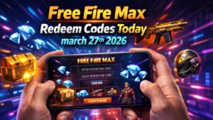 Free Fire MAX Redeem Codes for Today 27 March 2026