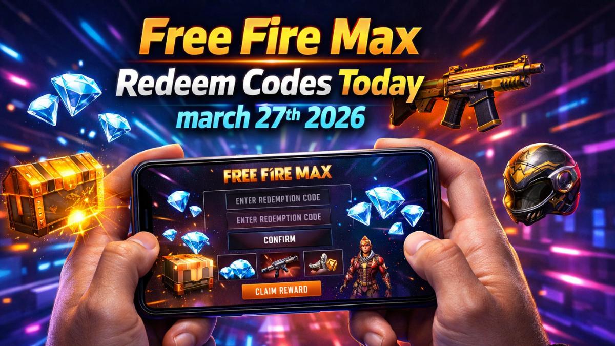Free Fire MAX Redeem Codes for Today 27 March 2026